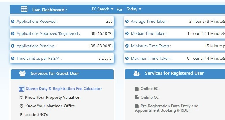 kaveri online services stamp duty calculator