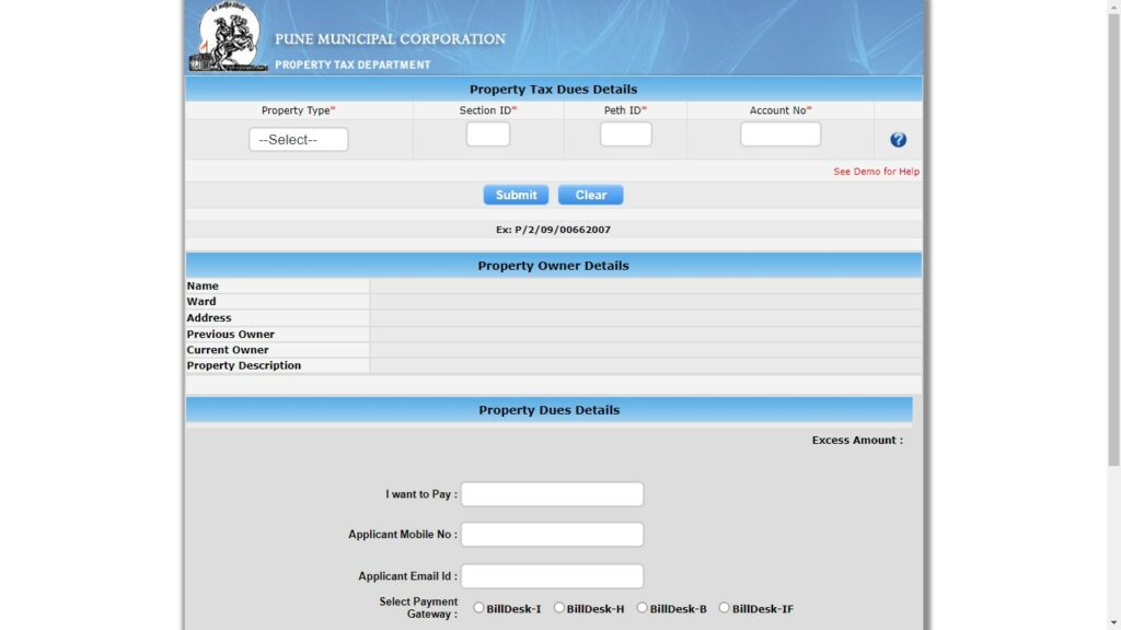 The Process Of Online PCMC Property Tax Payment?