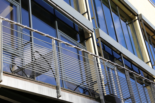 balcony railing design glass panels