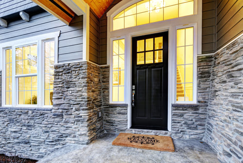 Stone and POP Design For Porch