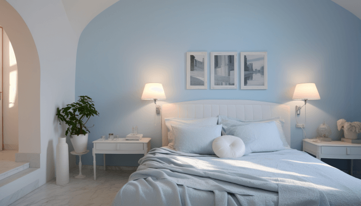 Colors for a Cool Bedroom with Ice Blue