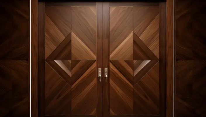 Dark Teakwood Door Design