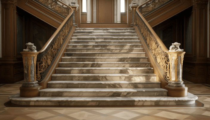 Marble Granite Blend staircases design