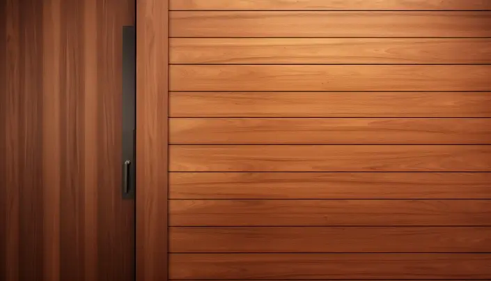 Minimal Teak Wood door Design