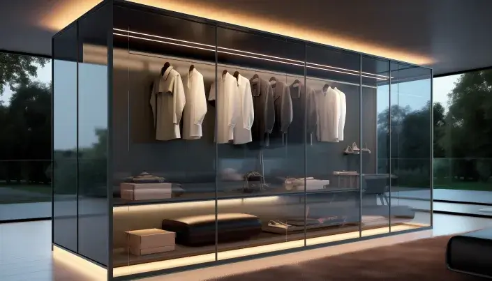 Modern Large Transparent Wardrobe