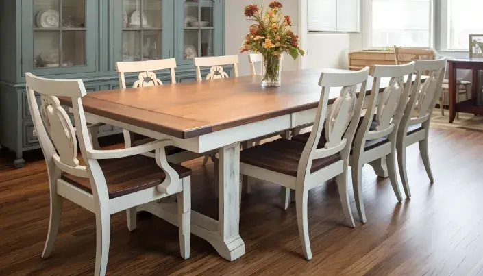 Two-Toned Table for the Dining Room