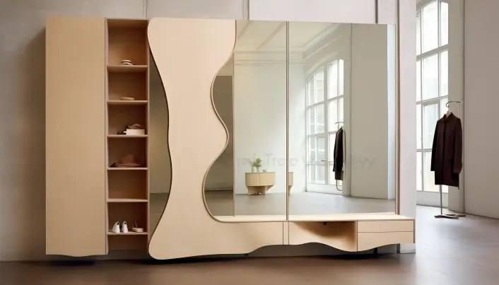Plywood Cupboard Design Ideas With Mirrors