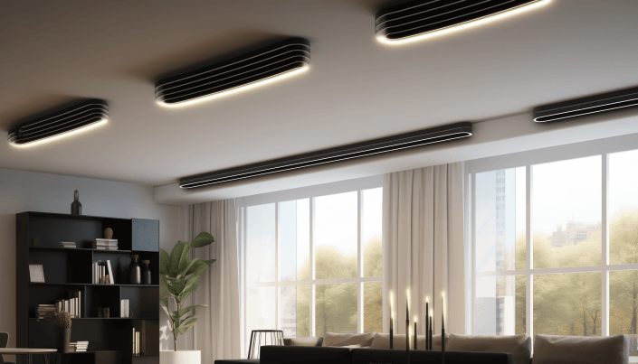 Recessed ceiling tube style