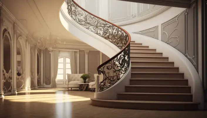 U-Shaped staircase design