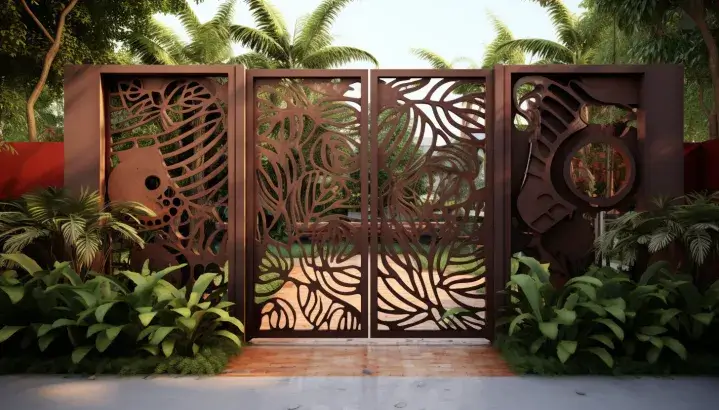 Artistic Garden Jali Gate Design
