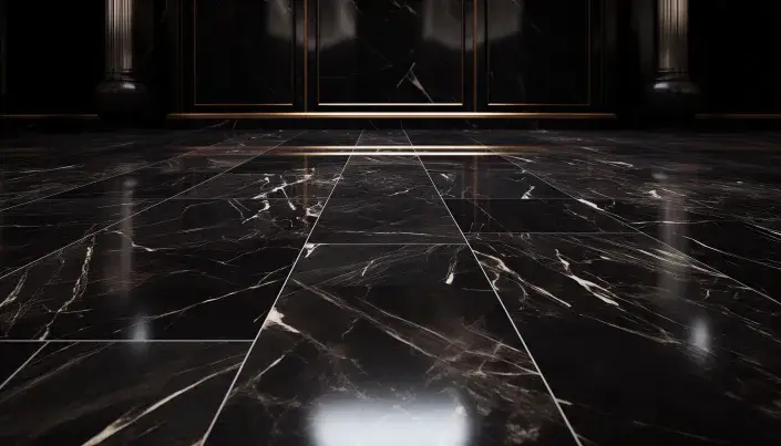 Black Marble Flooring Design