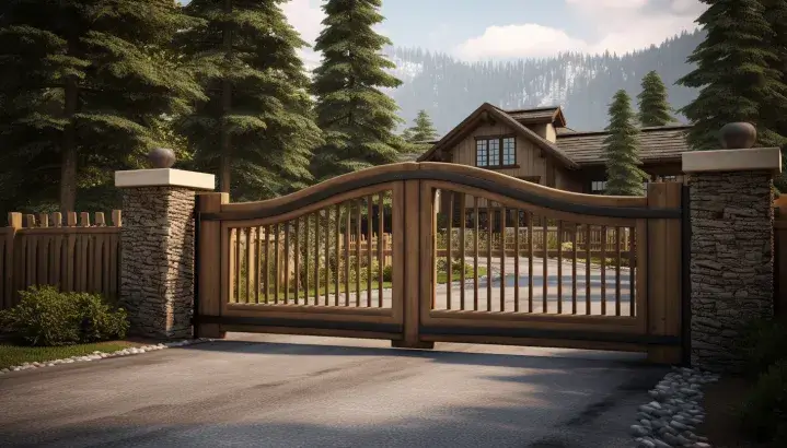 Cedarwood Farmhouse gate Design 
