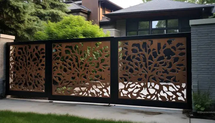 Frank Lumber - Modern Jali Design Gates