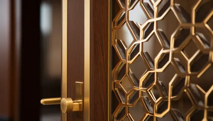 Honeycomb Wire Jali Door Design