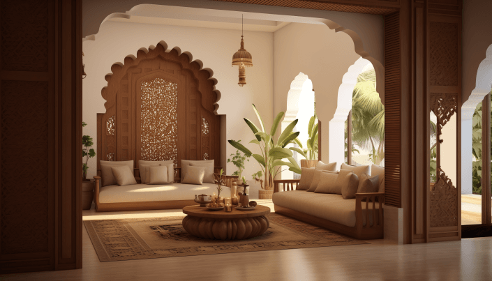 An inviting gateway indian house