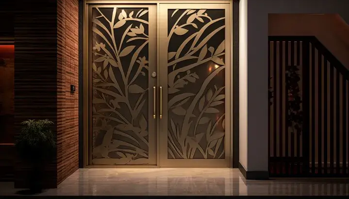 Metal Door - Modern Jali Design Gates 