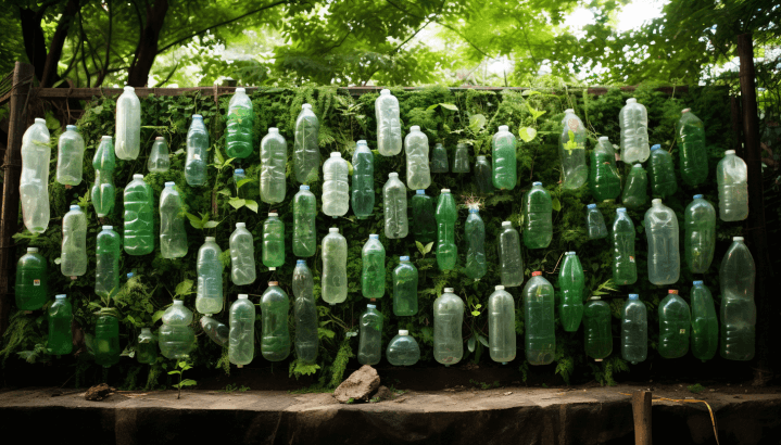 Plastic Bottle Garden Ideas On The Wall