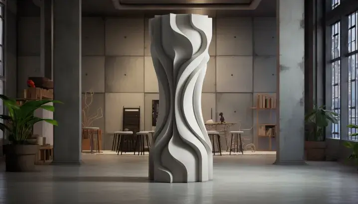 A Showcase POP Cement Pillar Design