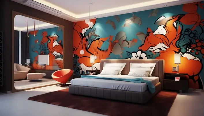 3D bedroom wall designs 