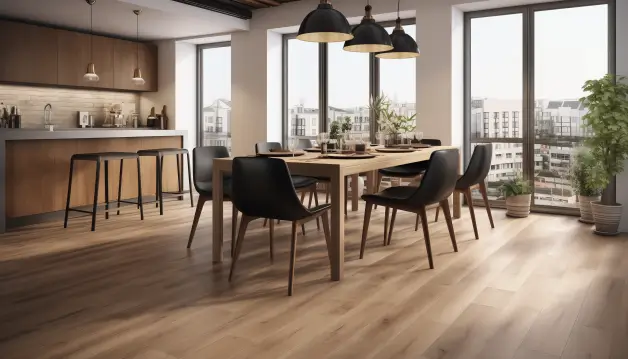 A Dining Room’s Floor Design