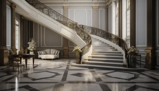 A Marble staircase