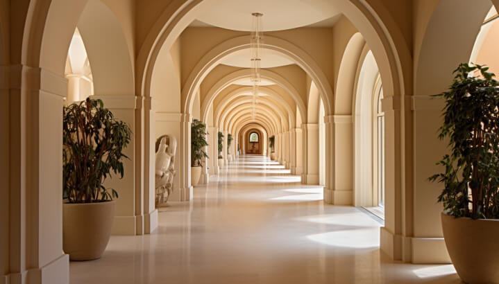 Arches In The Traditional Style - Hallway