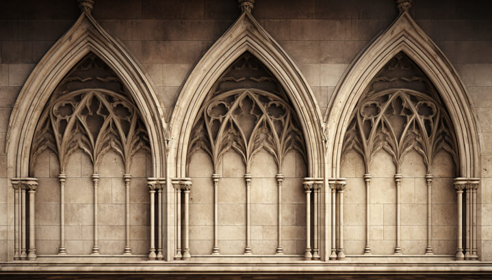 Arches With A Gothic Or Pointed Profile