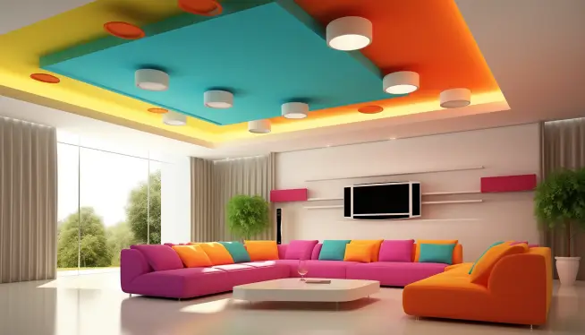 Colourful ceiling 