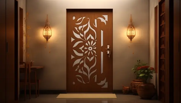Contemporary Pooja Room Door
