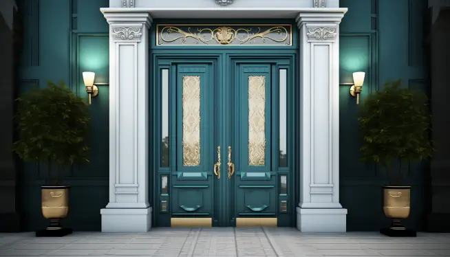 Dual-Coloured Double-Door Design