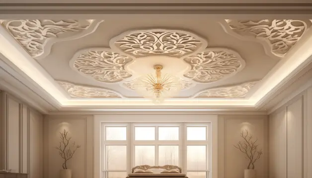 MDF Jali Ceiling Design