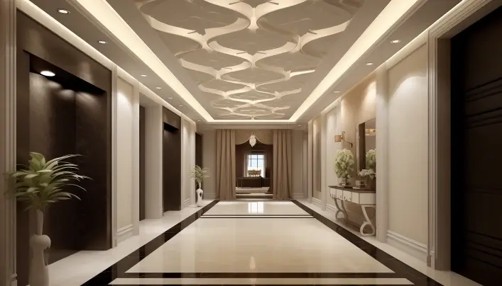 PVC False Ceiling Design For Hall, ceiling hallway design