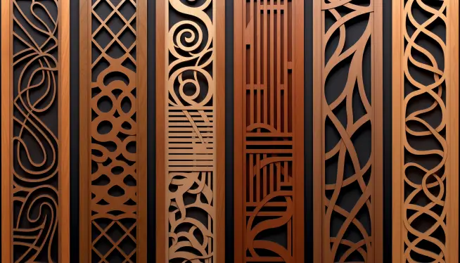 Plywood door grill designs