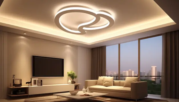 Semi-Flush LED False Ceiling Light Designs