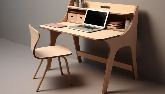 Small Study Table with Laptop Stand