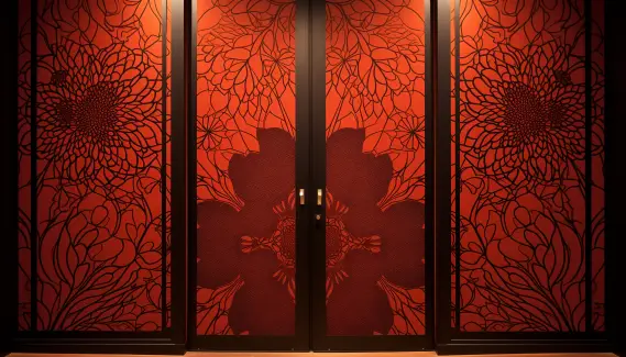 Stencil Pattern Doors
