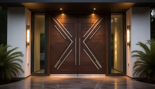 Trendy Double Door Designs of Main Entrance