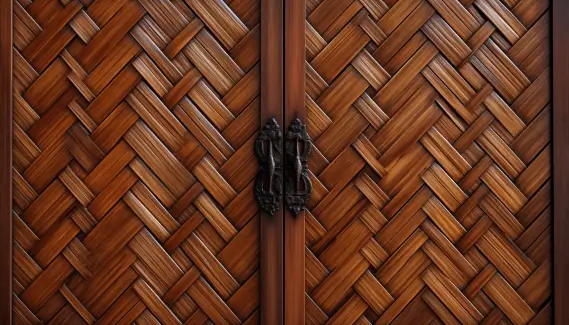 Weaved Patterned Door