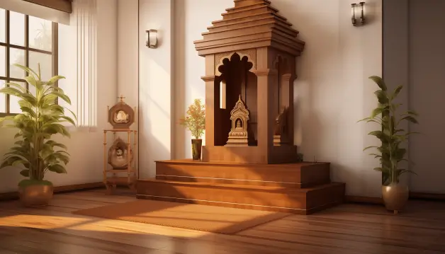 Wooden Mandir Design for Home