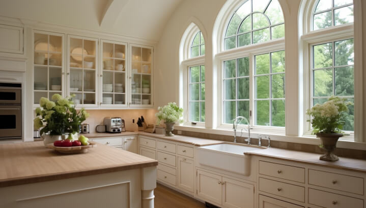 The Exquisitely Curved Window - Kitchen