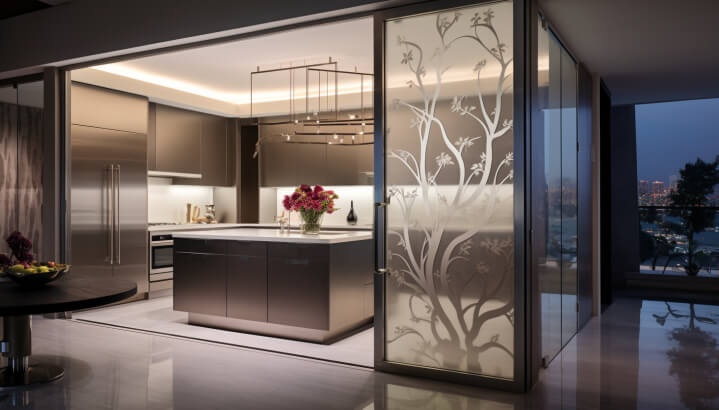 Glass Door Designs for Kitchens