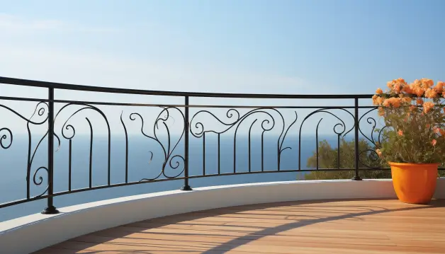 ‘Bent-to-shape’ steel railings
