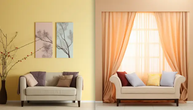 Curtain Colour Combinations for Rooms with Cream Walls