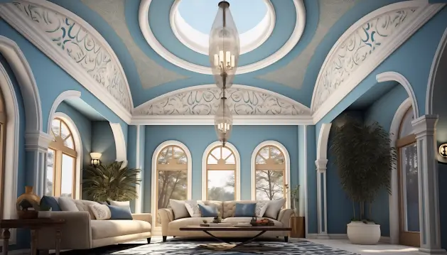 Domed Shape Pop Ceiling For The Mediterranean Look