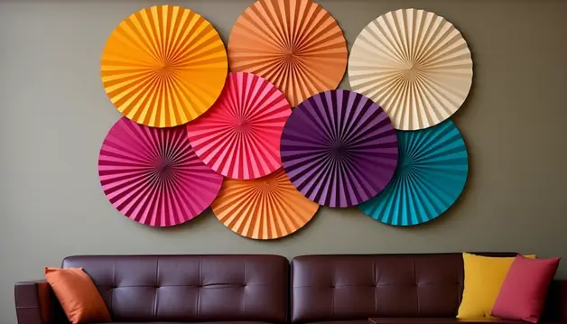 Fan Crafted Wall Hangings with Paper