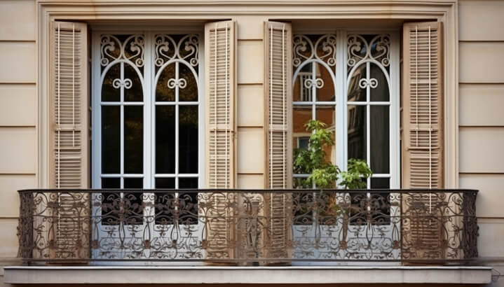 French window grill