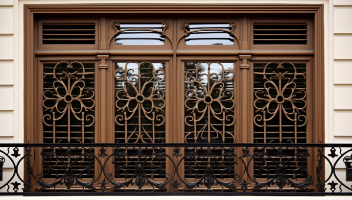 French window grill
