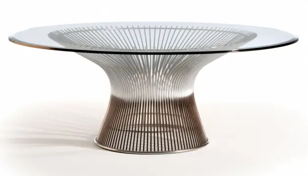 Glass-Topped Platner Table
