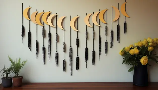 Wall Hanging of Moon Phases